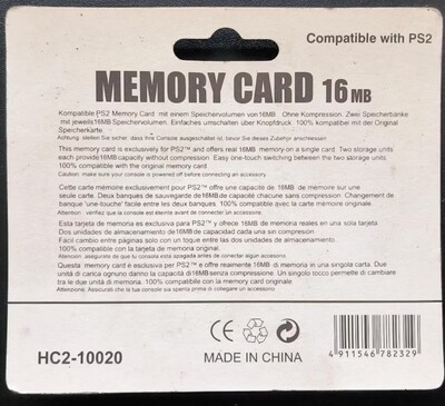16MB Memorycard PS2