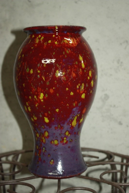 Blue Jeans Frog Vase