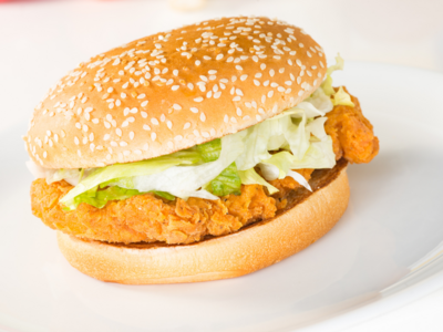 Fried Chicken Burgers Lunch