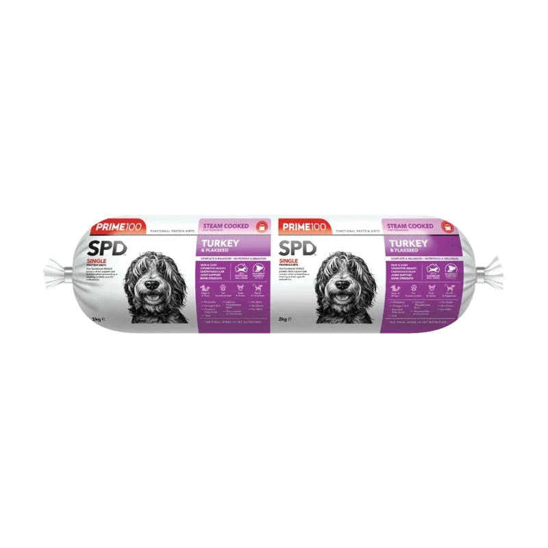 Prime100 SPD™ Fresh Roll Turkey & Flaxseed 2kg