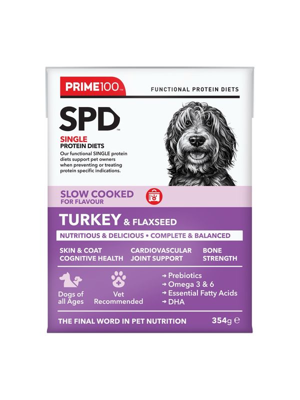 Prime100 SPD™ Slow Cooked Turkey & Flaxseed 354g