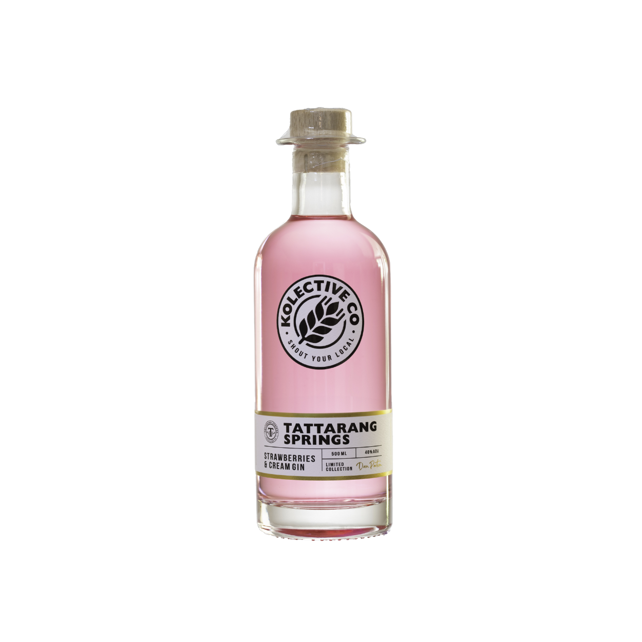 Kolective x Tattarang Springs Strawberries &amp; Cream Gin 500ml