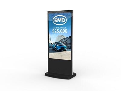 65" 4K Black Android Freestanding Digital | Interior Advertising