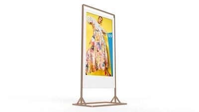 43"-55" Superslim Freestanding Double-Sided Digital Posters