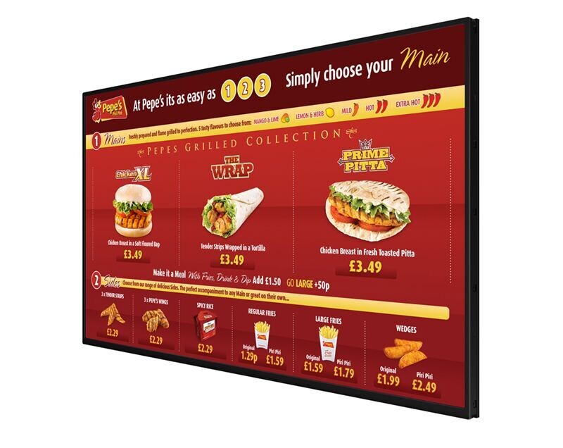 32"-55" Network Digital Menu Boards | With 1 Year FREE Software License