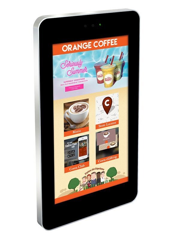 22"-75" Wall-Mounted PCAP Outdoor Touch Screen