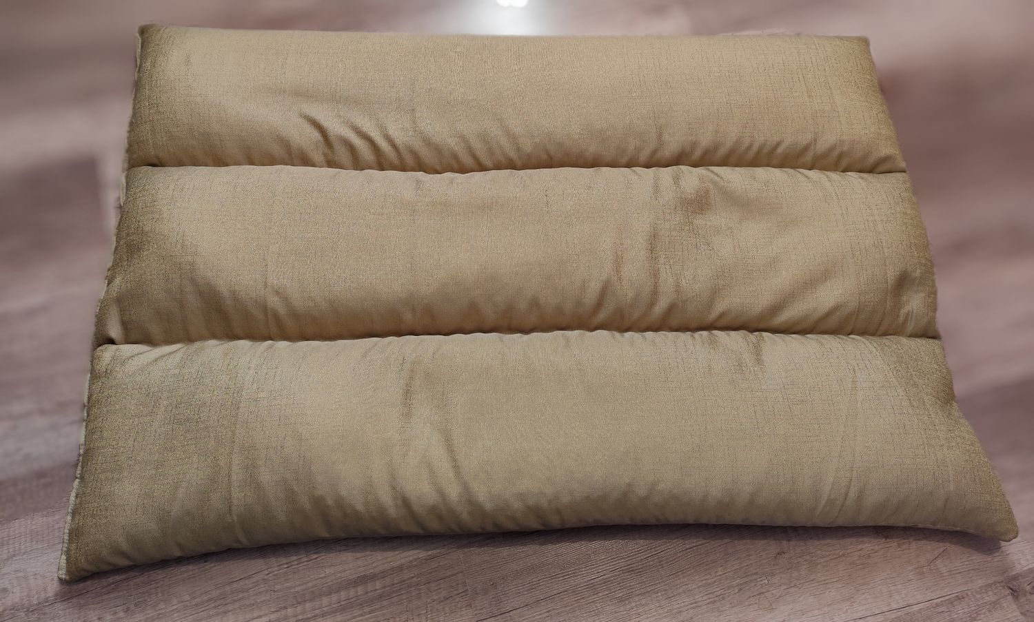 Dinkelspelzkissen Restposten Farbe Gold ohne Bezug ca. 100 x 65 cm