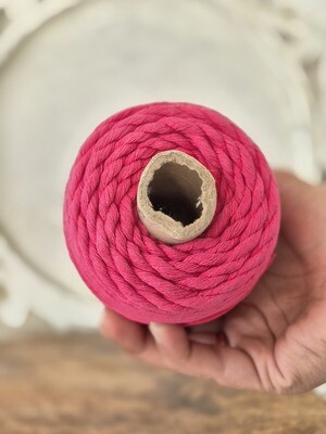 4mm Flamingo Pink Twisted