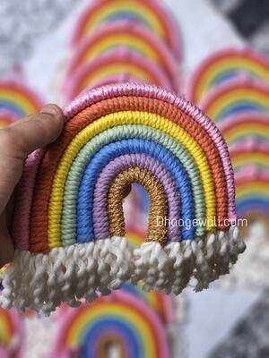 Vibrant Multicolour Rainbow Fabric for Crafts &amp; Decor