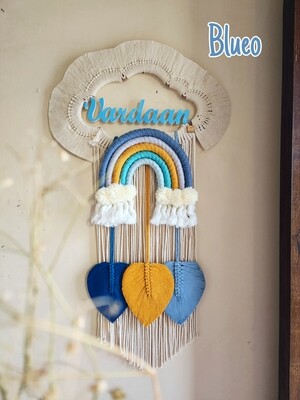 Handmade Cloud Macrame Nameplate