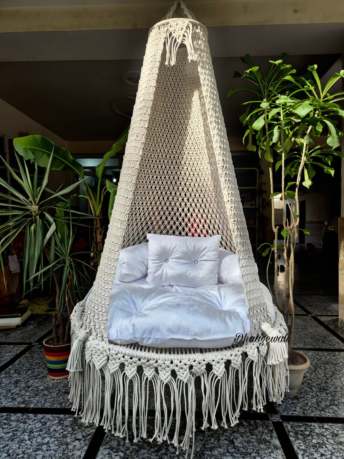 Luxurious Handmade Macrame Giant Swing – Perfect for Relaxation in Home and Garden