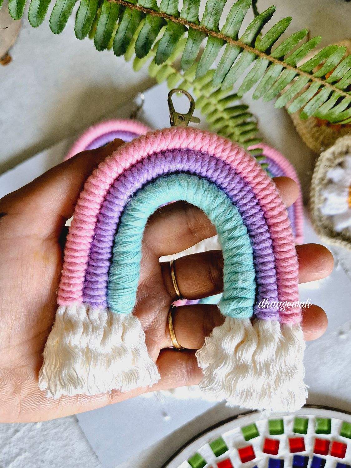 Rainbow keychain 1
