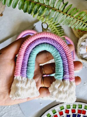 Rainbow keychain 1