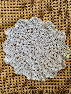 Handmade White Crochet Doily – Elegant &amp; Vintage Decor