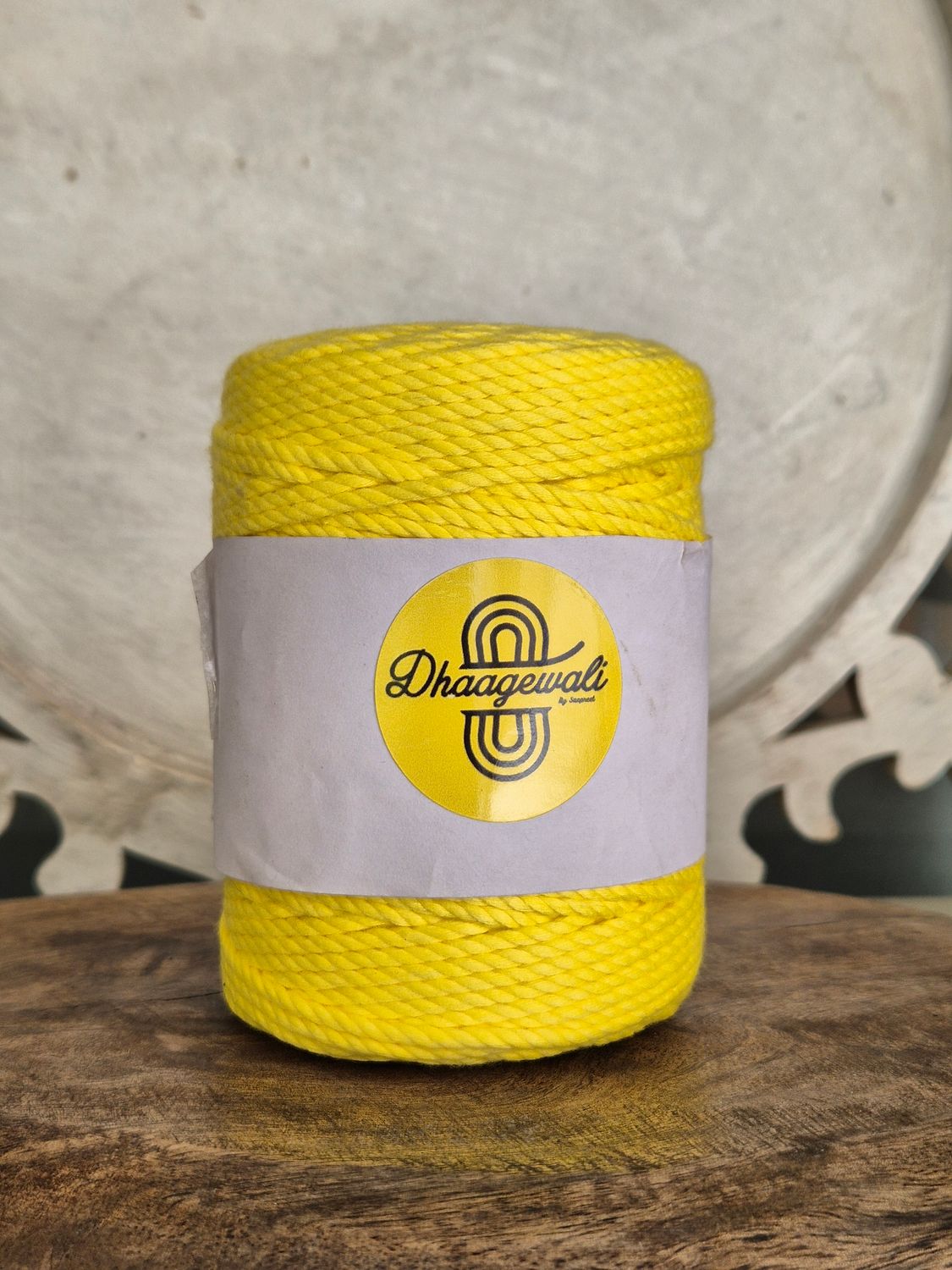 2mm Yellow Twisted