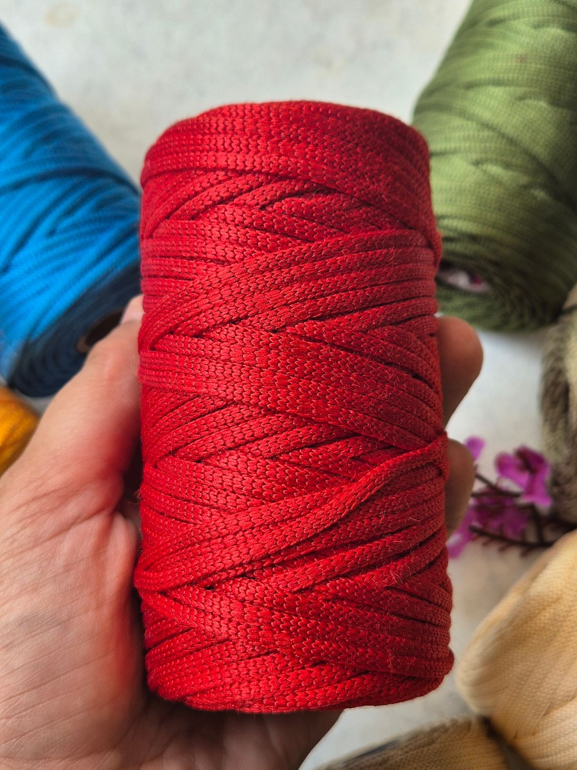 3mm Red Polyster Roll