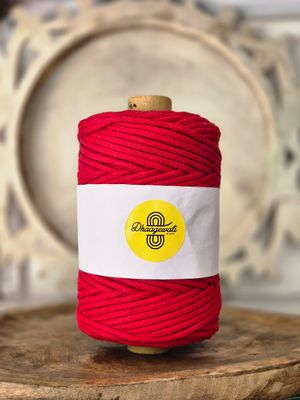 4mm Red Braided