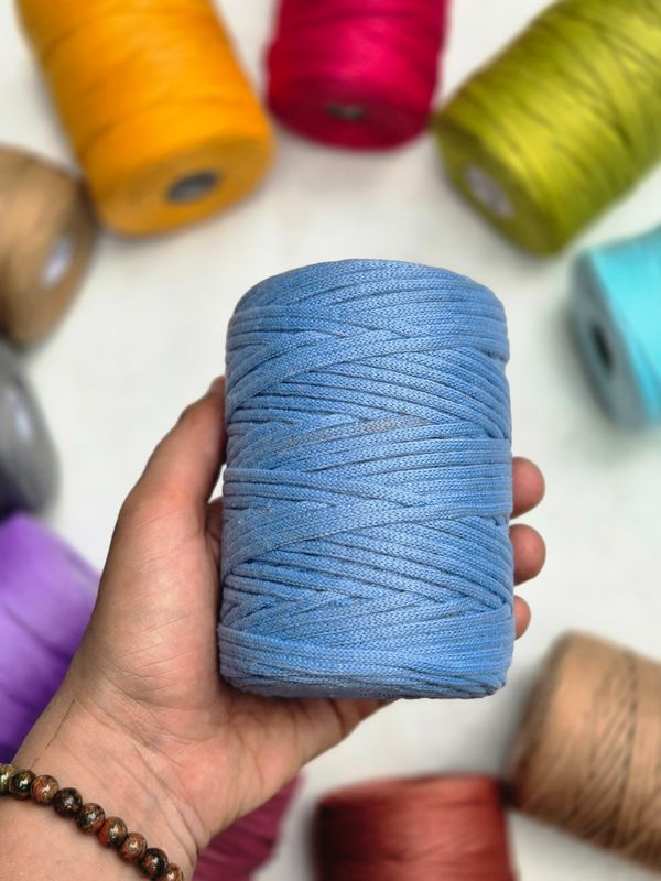 2mm Baby Blue Polyster Yarn
