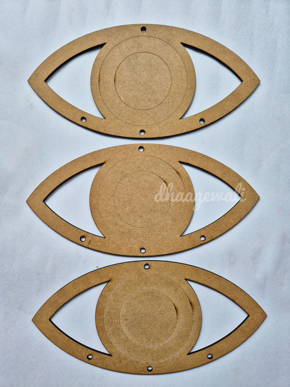 Premium Evil Eye MDF Cutout for DIY &amp; Crafts