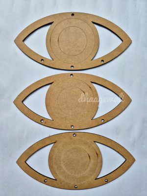 Premium Evil Eye MDF Cutout for DIY &amp; Crafts