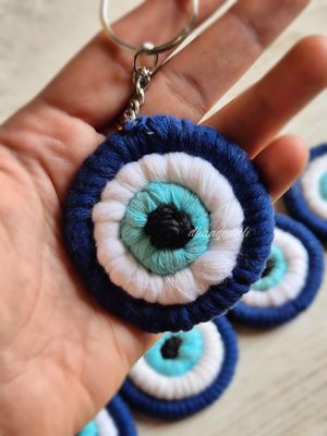Evil Eye Circular keychain