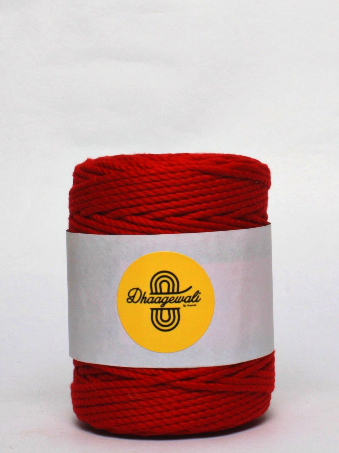 Premium 2mm red twisted macrame cord for crafting