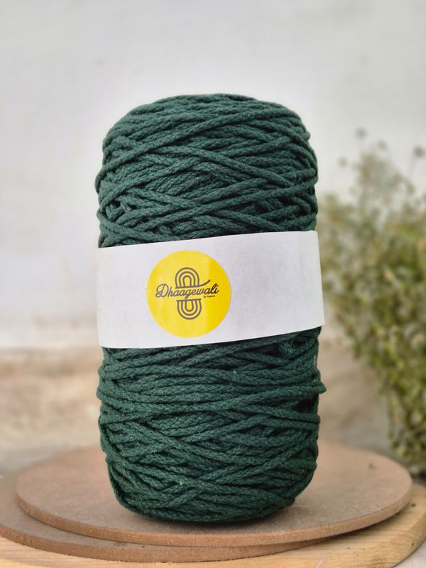 4mm Pine Green chain Braided