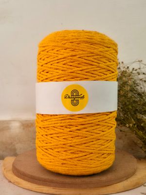 3mm Mustard Yellow Giant Chain braided
