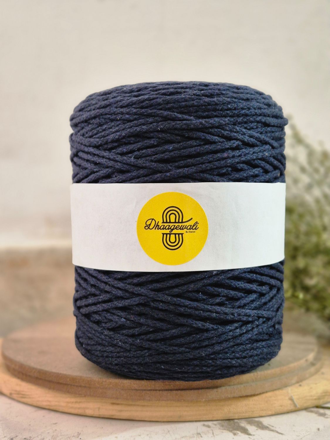 4mm Navy Blue Chain Braided Giant Spool