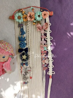 Macrame Accessory holder/ Clip Holder