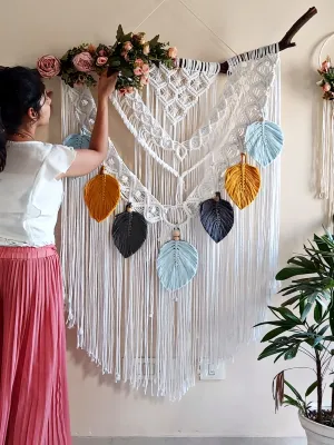Handmade Boho Burnt Wall Hanging