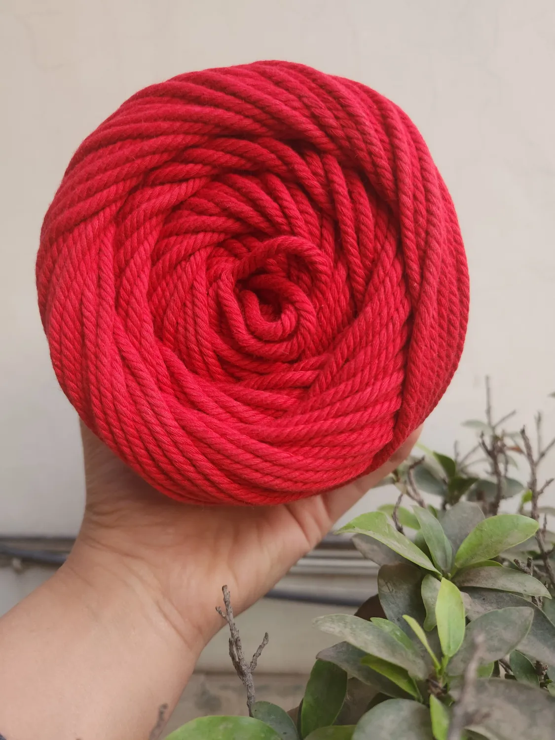 4mm Red Twisted