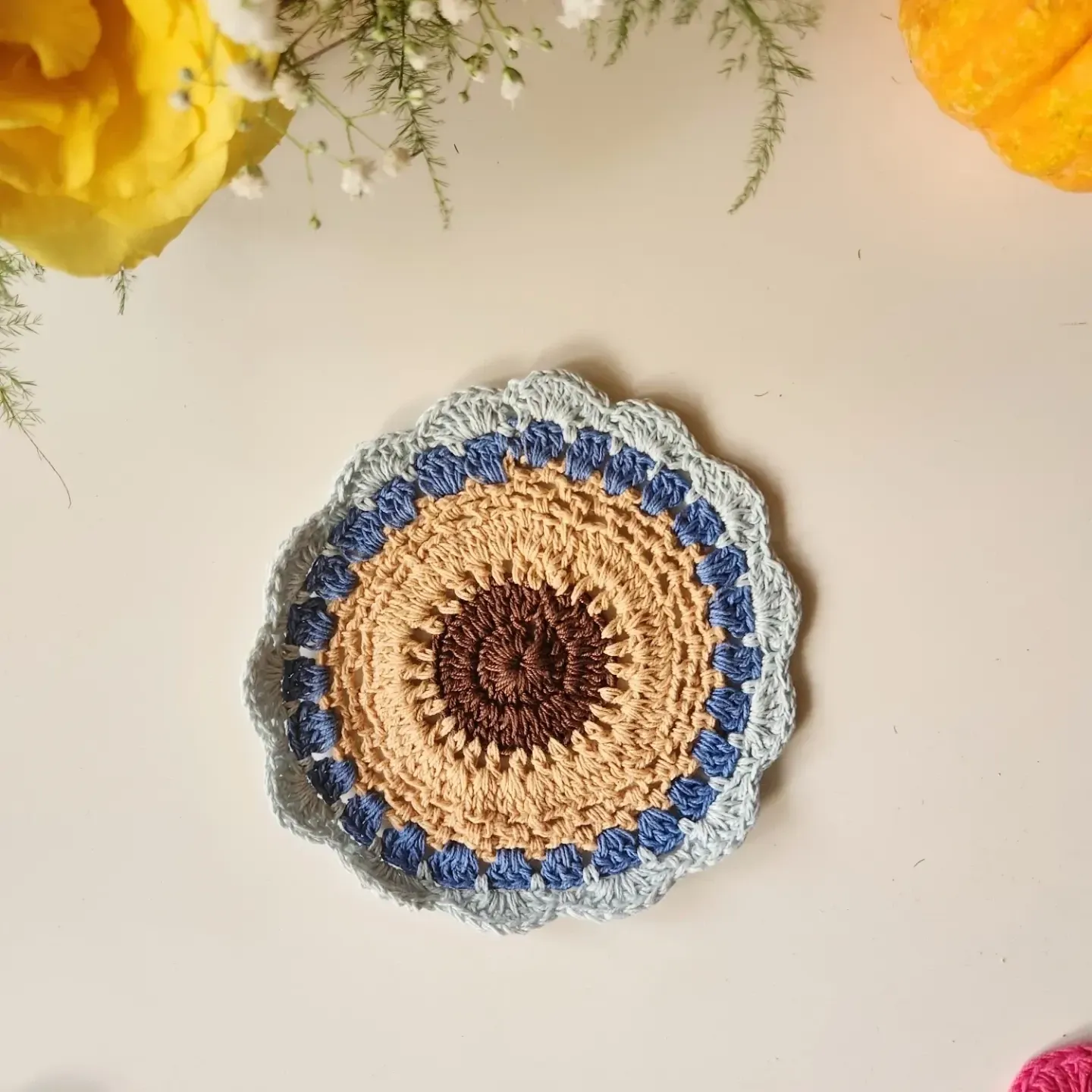 Handmade Macrame Crochet Flower