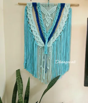 Handmade Bohemian Bluo Wallhanging