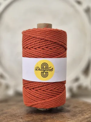 4mm Hot Orange Twisted