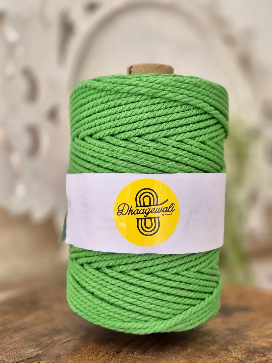 3mm Parrot Green Twisted