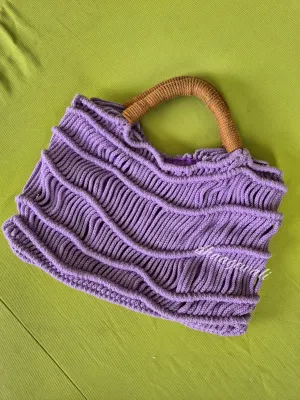Handmade Macrame Wave Tote Bag