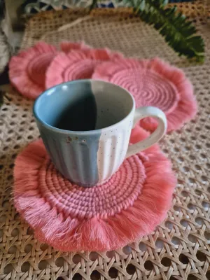 Handmade Cotton Macrame Coasters