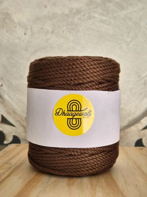 3mm Dark Brown Twisted
