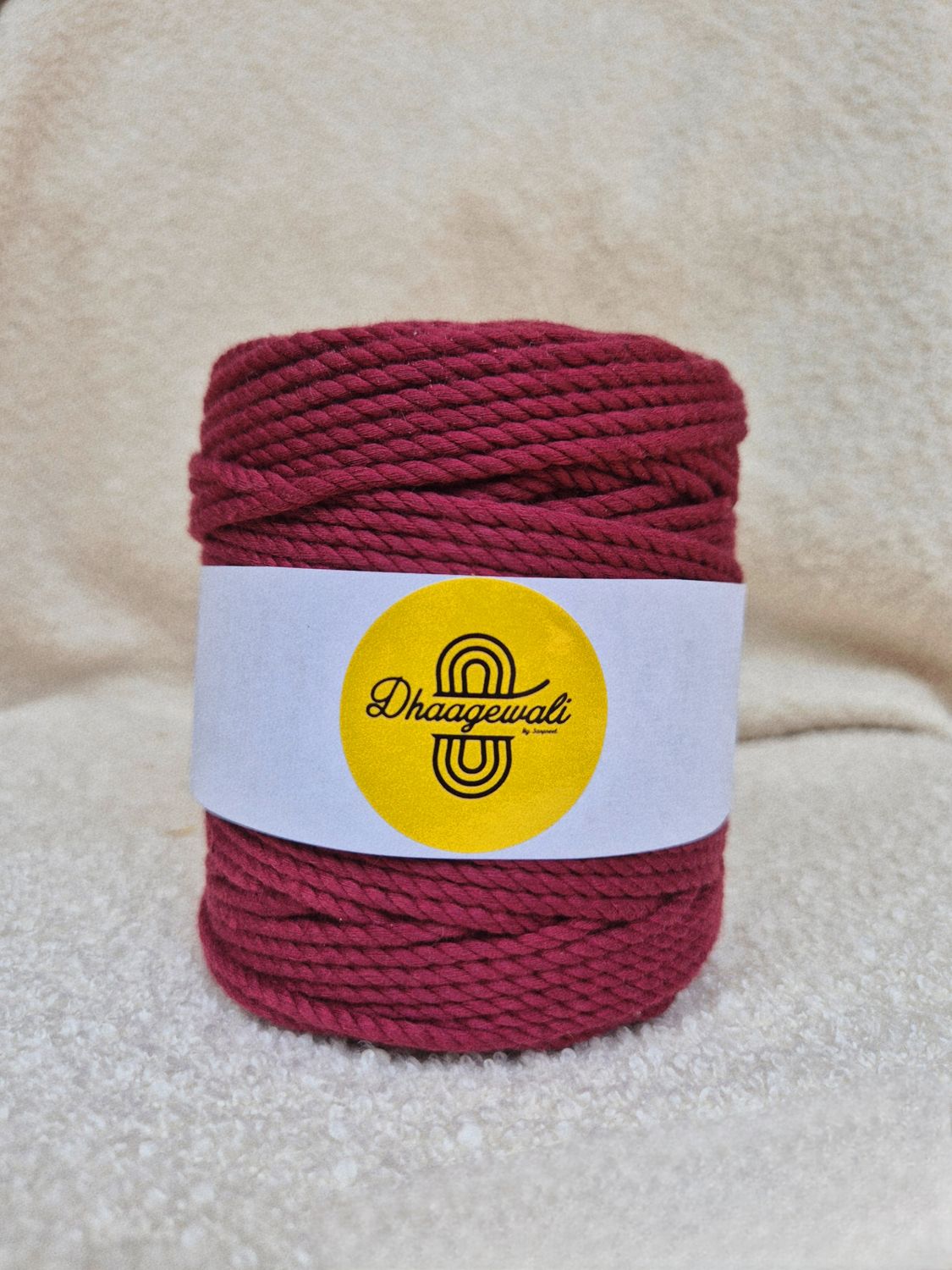 3mm Wine Twisted