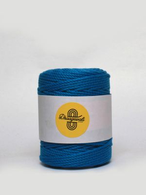 2mm Peacock Blue Twisted Macrame Cord