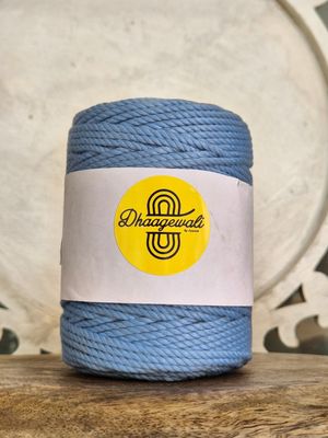 2mm Baby Blue Twisted Macrame Cord