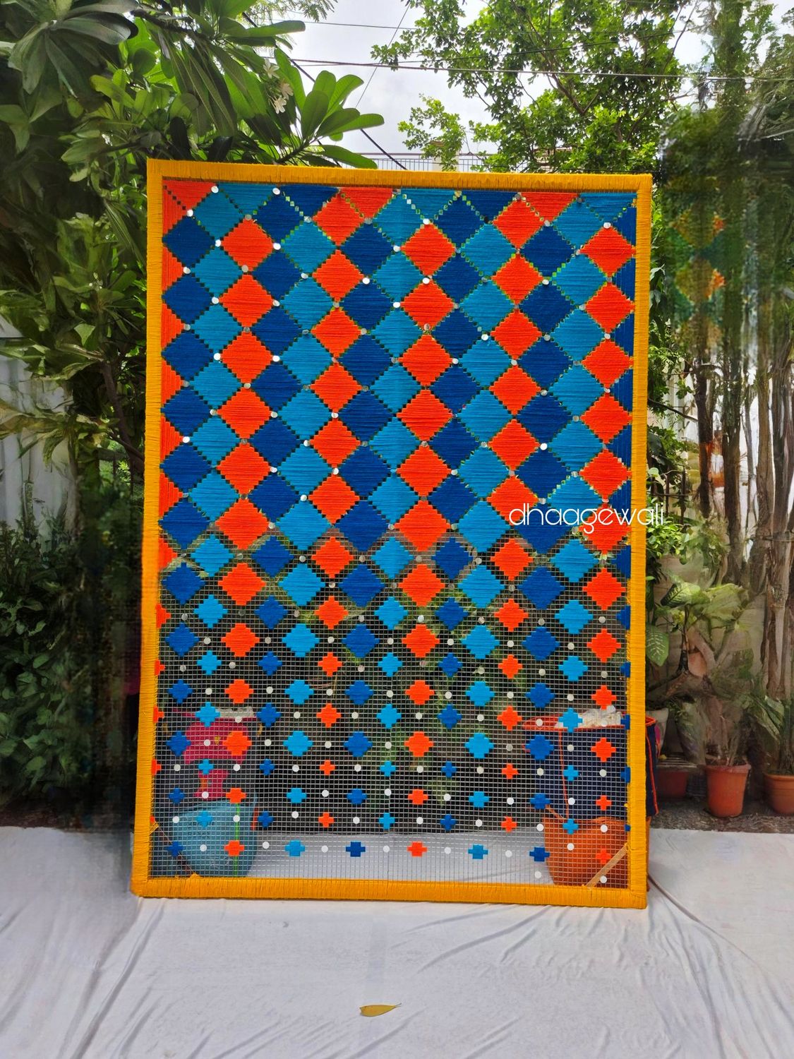 Phulkari Wallhanging /Geometrical wallhanging