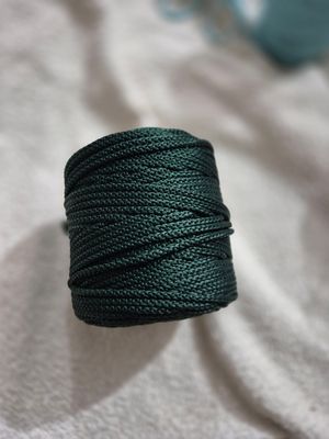 4mm Pine Green Chain Braided