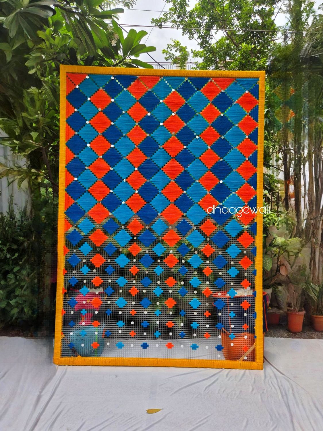 Phulkari Wallhanging /Geometrical wallhanging