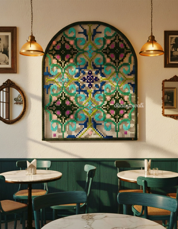 Phulkari Wallhanging /Geometrical wallhanging