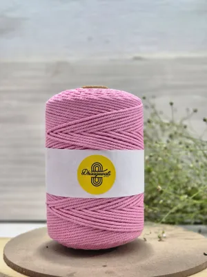 2mm Baby Pink Twisted Macrame Cord