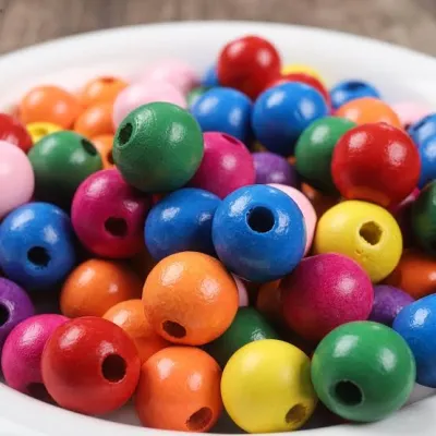 Colourful Wooden Beads