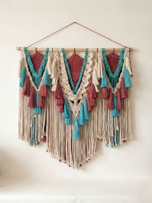 Beautiful Boho Peacock WallHanging
