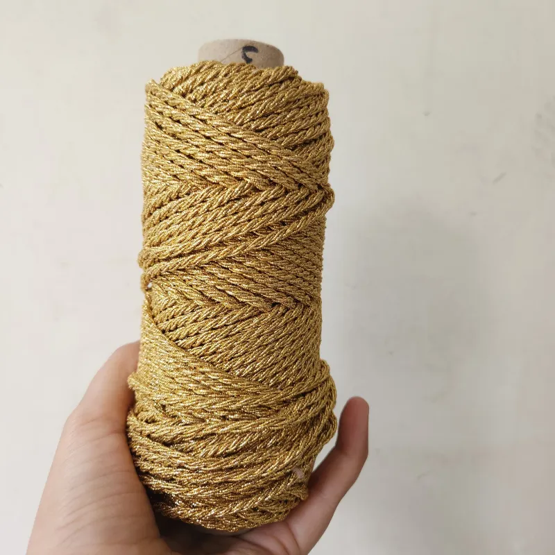 3mm Gold Zari Twisted